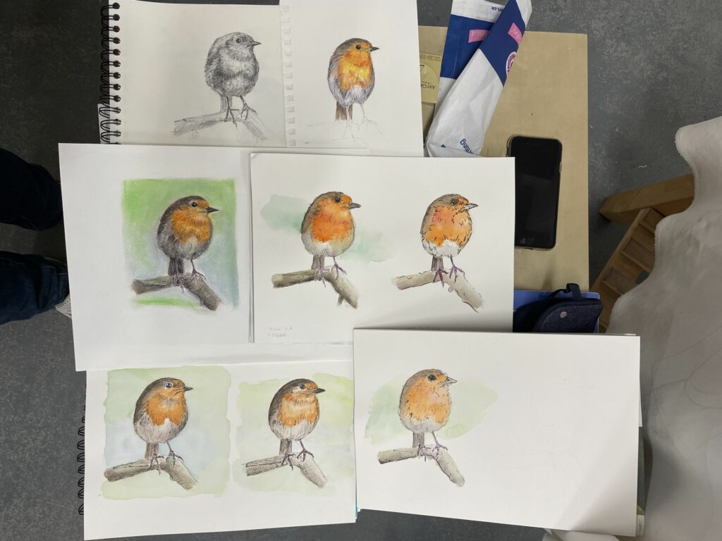 jak nakreslit ptáky